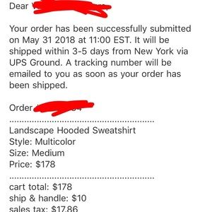 supreme landscape hooded sweatshirt multicolor